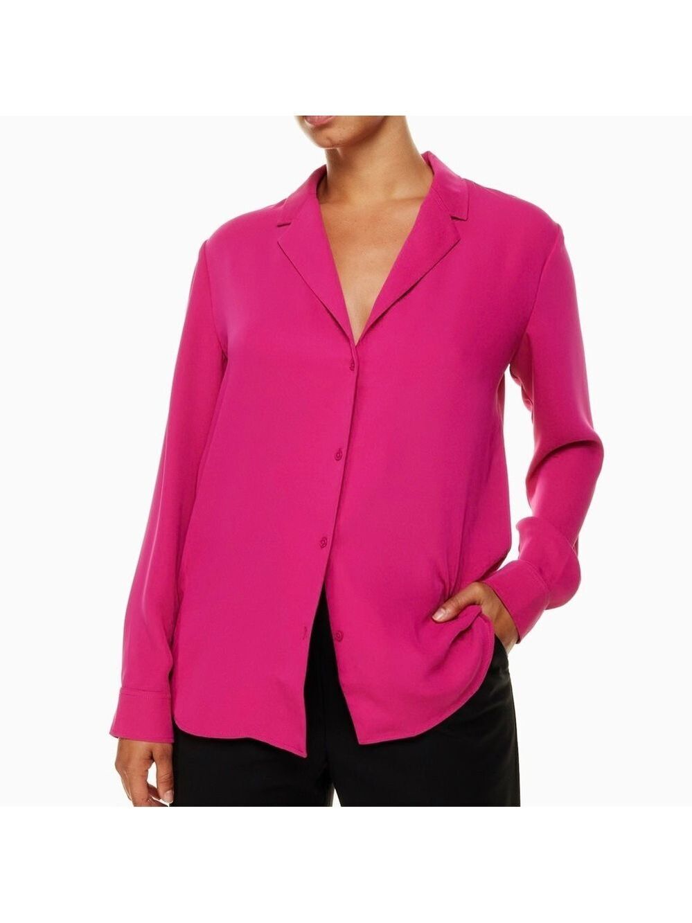 Babaton Monocle Shirt Size XS Granita Pink Aritzia